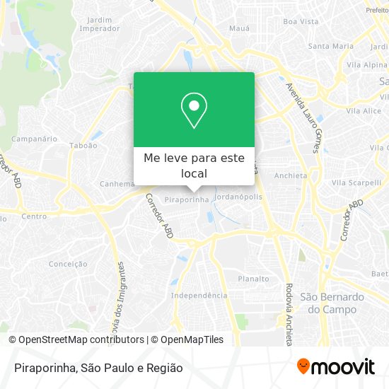 Piraporinha mapa