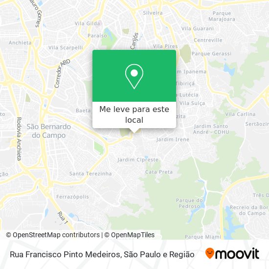 Rua Francisco Pinto Medeiros mapa