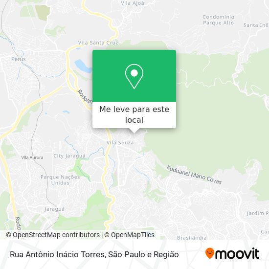 Rua Antônio Inácio Torres mapa