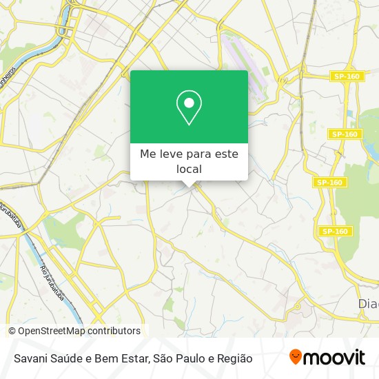 Savani Saúde e Bem Estar mapa