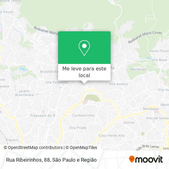 Rua Ribeirinhos, 88 mapa