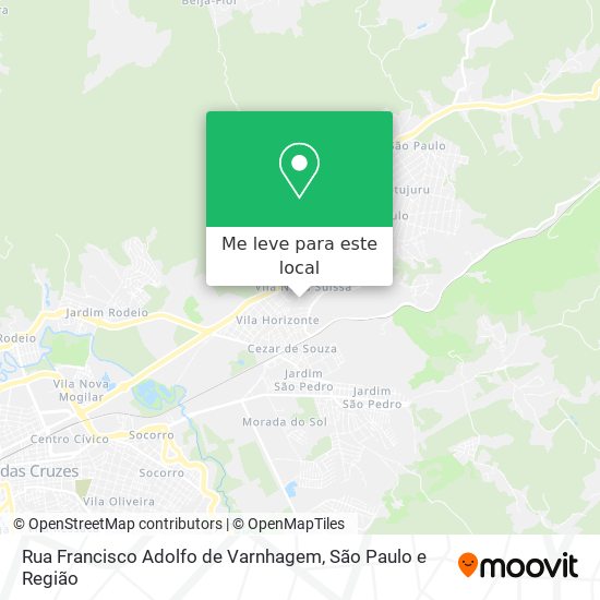 Rua Francisco Adolfo de Varnhagem mapa