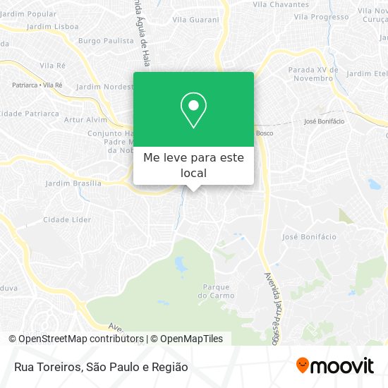 Rua Toreiros mapa