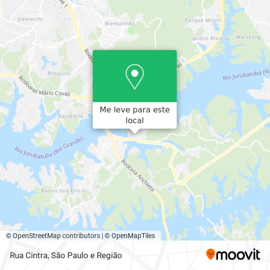 Rua Cintra mapa