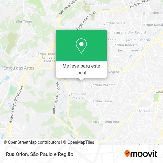 Rua Orion mapa