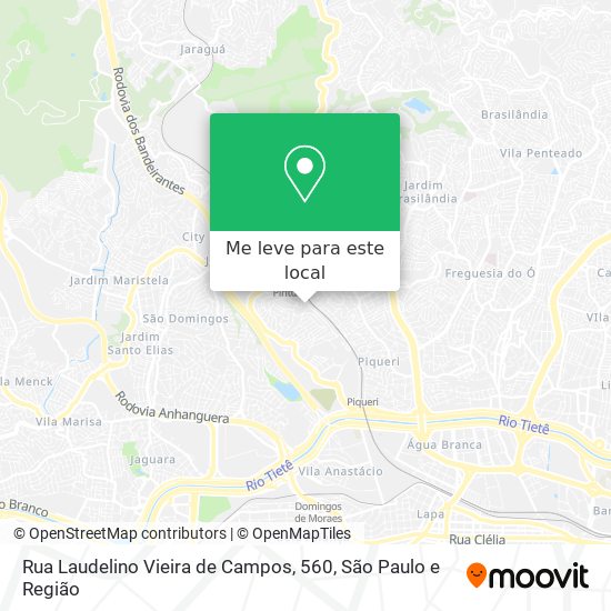 Rua Laudelino Vieira de Campos, 560 mapa