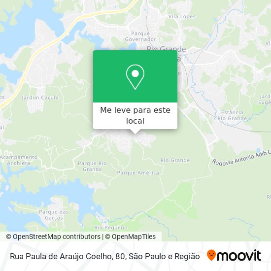 Rua Paula de Araújo Coelho, 80 mapa