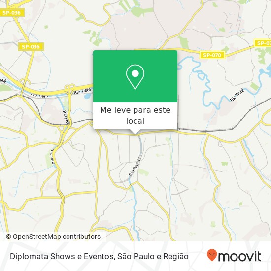 Diplomata Shows e Eventos mapa