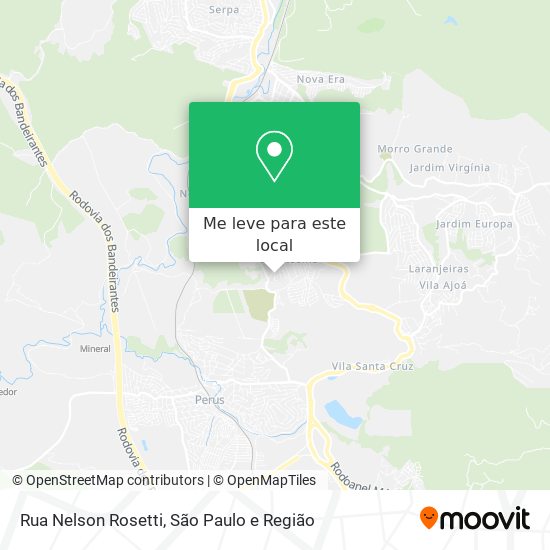 Rua Nelson Rosetti mapa