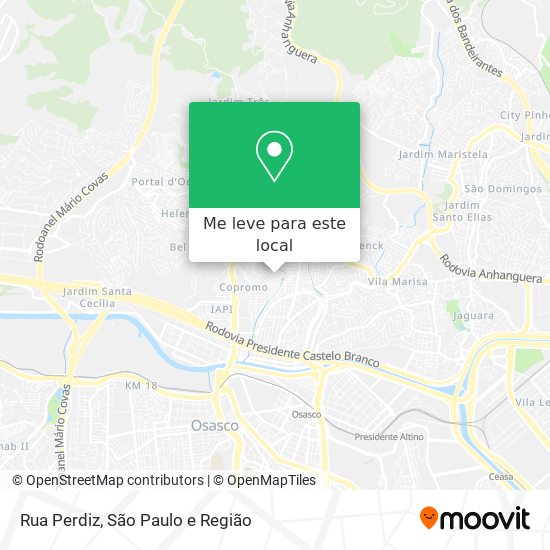 Rua Perdiz mapa