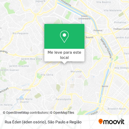 Rua Éden (éden osório) mapa