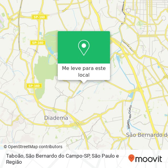 Taboão, São Bernardo do Campo-SP mapa