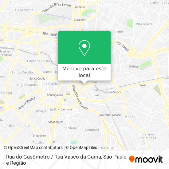 Rua do Gasômetro / Rua Vasco da Gama mapa