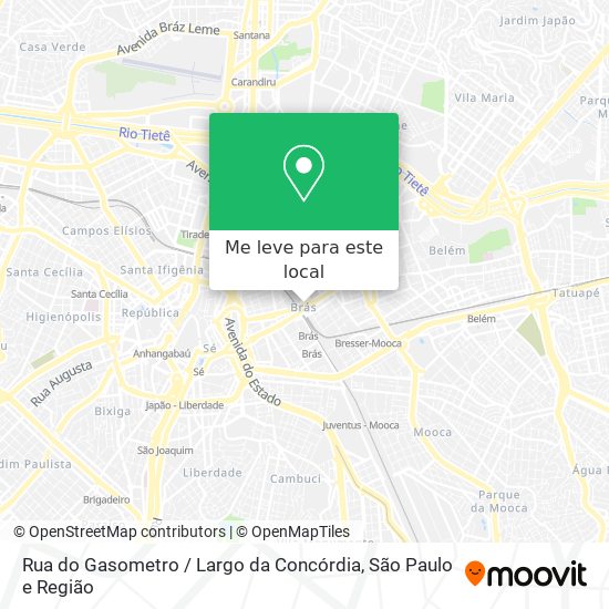 Rua do Gasometro / Largo da Concórdia mapa