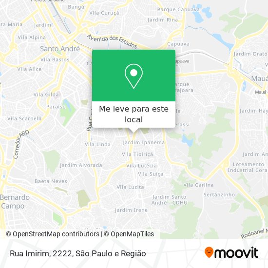 Rua Imirim, 2222 mapa