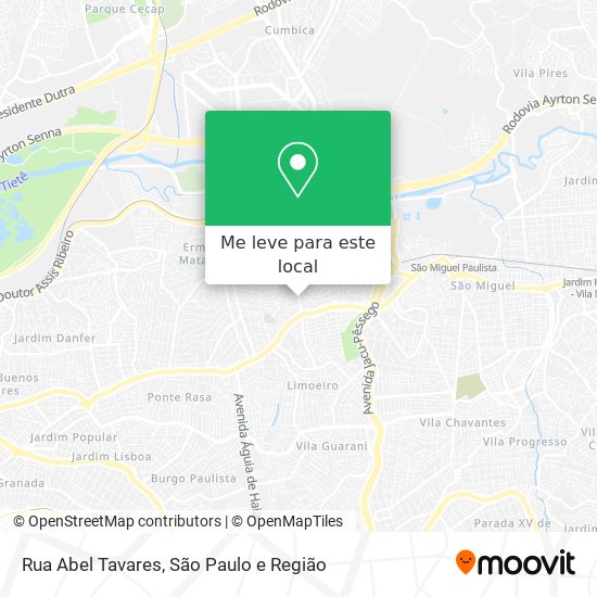 Rua Abel Tavares mapa