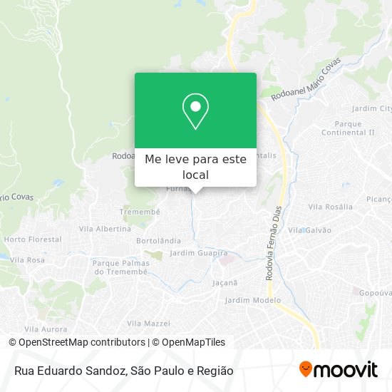 Rua Eduardo Sandoz mapa