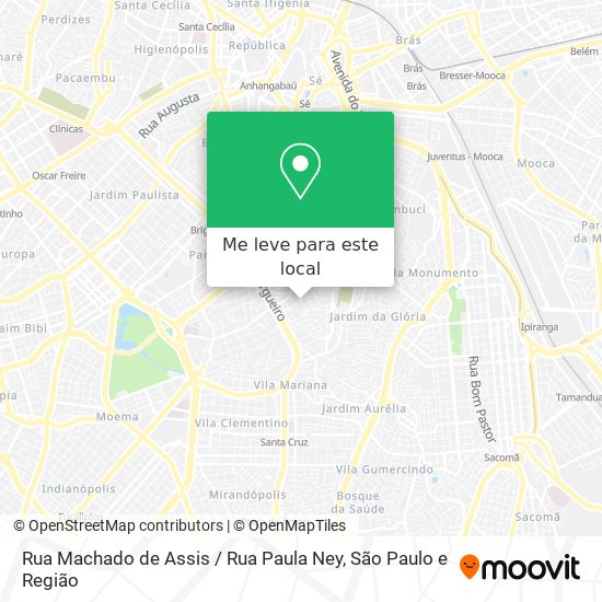 Rua Machado de Assis / Rua Paula Ney mapa