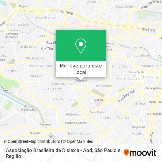 Associação Brasileira de Dislexia - Abd mapa