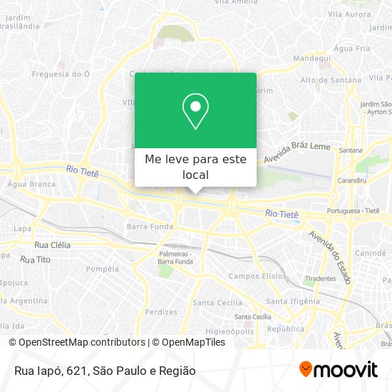 Rua Iapó, 621 mapa