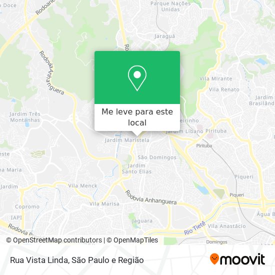 Rua Vista Linda mapa