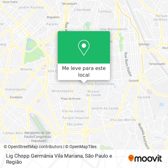 Lig Chopp Germânia Vila Mariana mapa