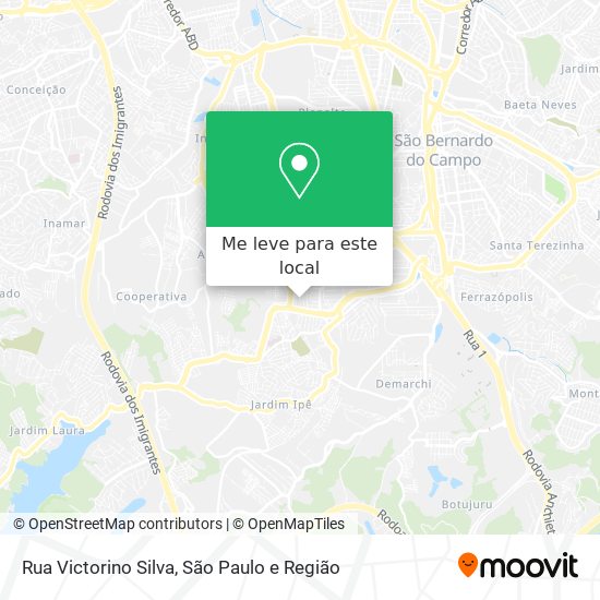Rua Victorino Silva mapa