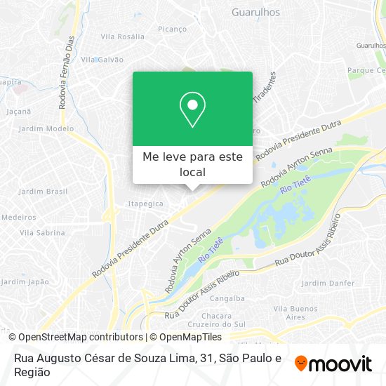 Rua Augusto César de Souza Lima, 31 mapa