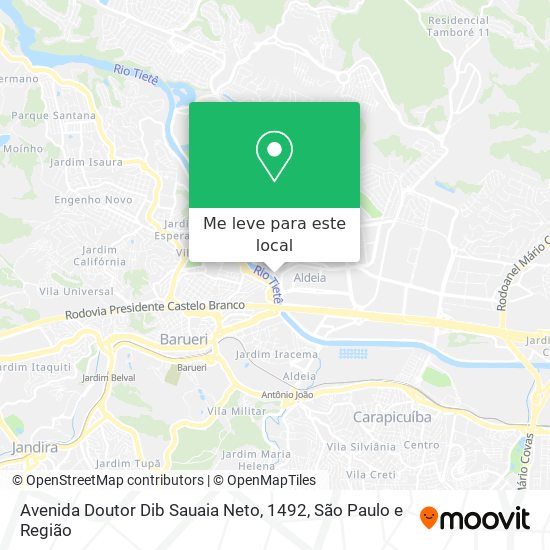 Avenida Doutor Dib Sauaia Neto, 1492 mapa