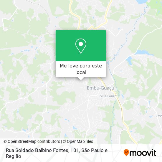 Rua Soldado Balbino Fontes, 101 mapa