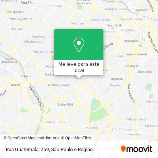 Rua Guatemala, 269 mapa