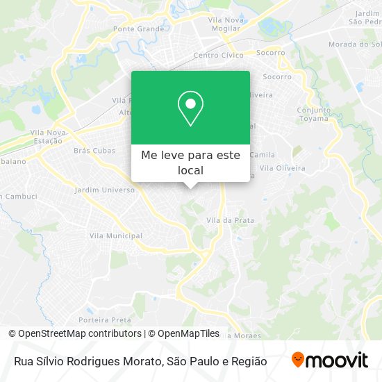 Rua Sílvio Rodrigues Morato mapa