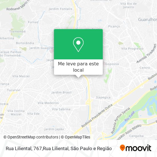 Rua Liliental, 767,Rua Liliental mapa