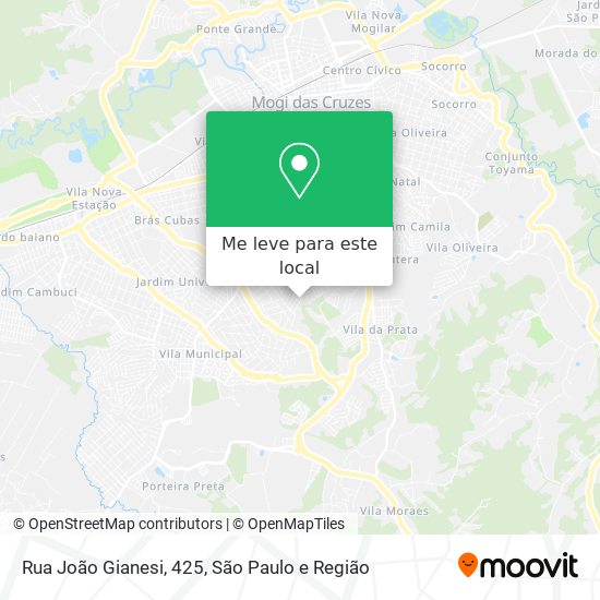 Rua João Gianesi, 425 mapa