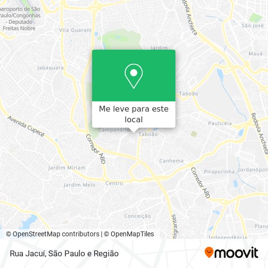 Rua Jacuí mapa