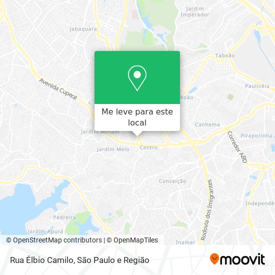 Rua Élbio Camilo mapa