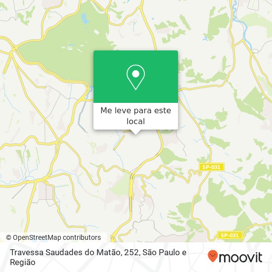 Travessa Saudades do Matão, 252, Iguatemi (Jardim da Conquista) São Paulo-SP mapa
