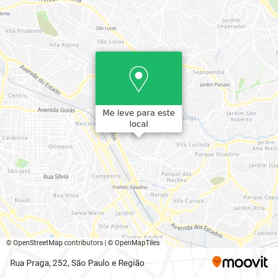 Rua Praga, 252 mapa