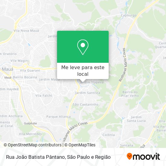 Rua João Batista Pântano mapa