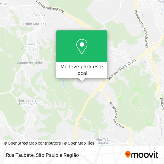 Rua Taubate mapa