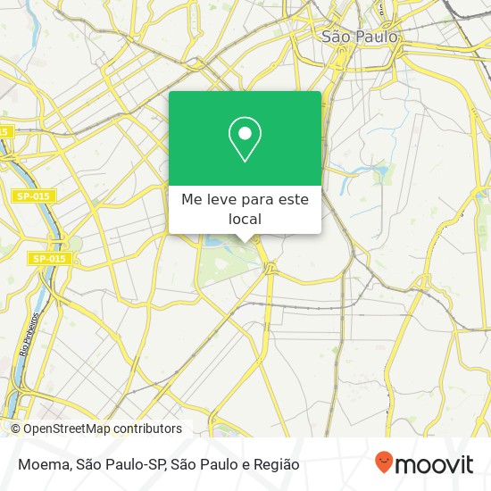 Moema, São Paulo-SP mapa