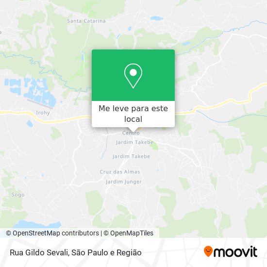 Rua Gildo Sevali mapa