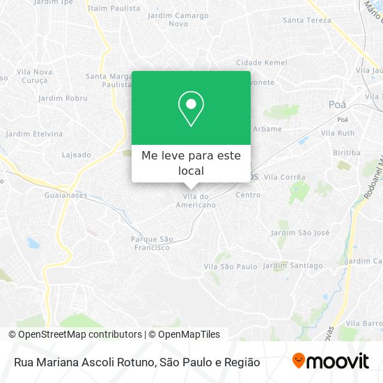 Rua Mariana Ascoli Rotuno mapa