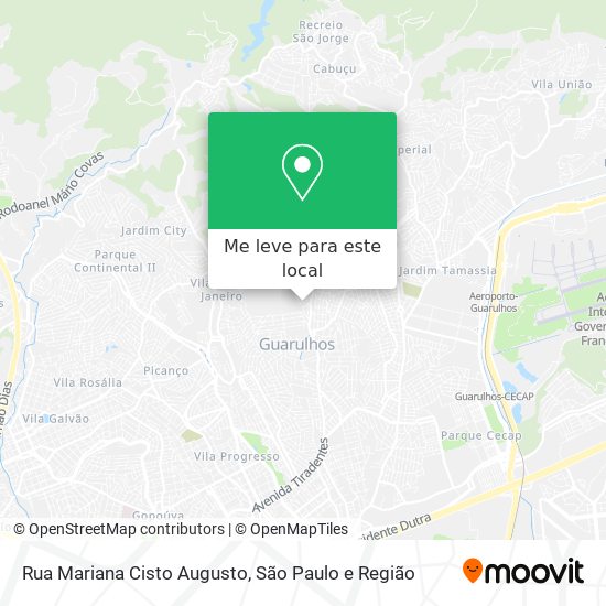 Rua Mariana Cisto Augusto mapa
