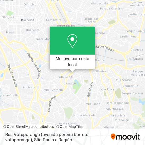 Rua Votuporanga (avenida pereira barreto votuporanga) mapa