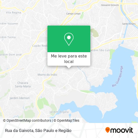 Rua da Gaivota mapa