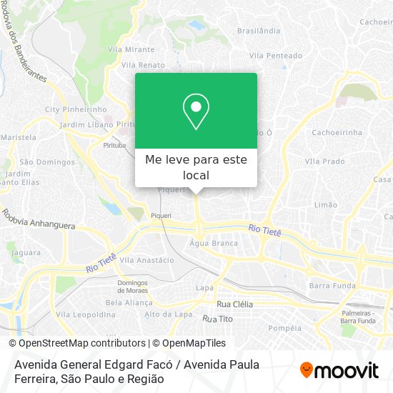Avenida General Edgard Facó / Avenida Paula Ferreira mapa