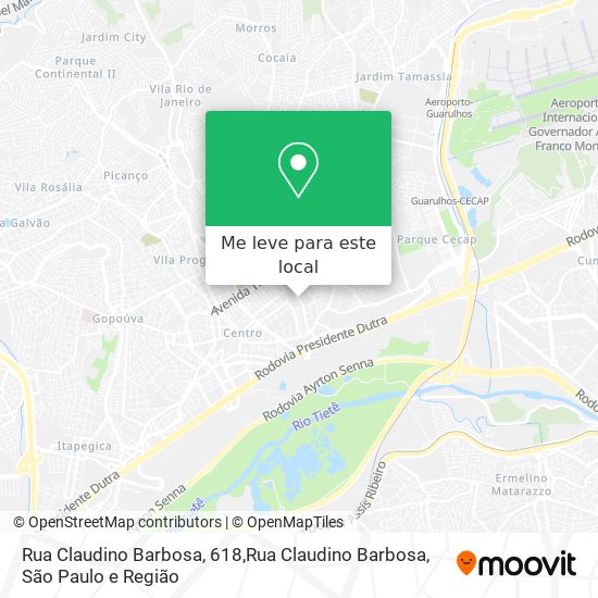 Rua Claudino Barbosa, 618,Rua Claudino Barbosa mapa
