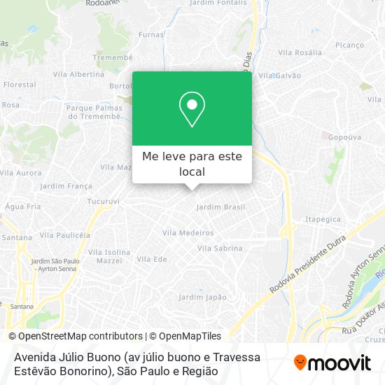 Avenida Júlio Buono (av júlio buono e Travessa Estêvão Bonorino) mapa