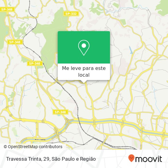 Travessa Trinta, 29, Pirituba São Paulo-SP mapa